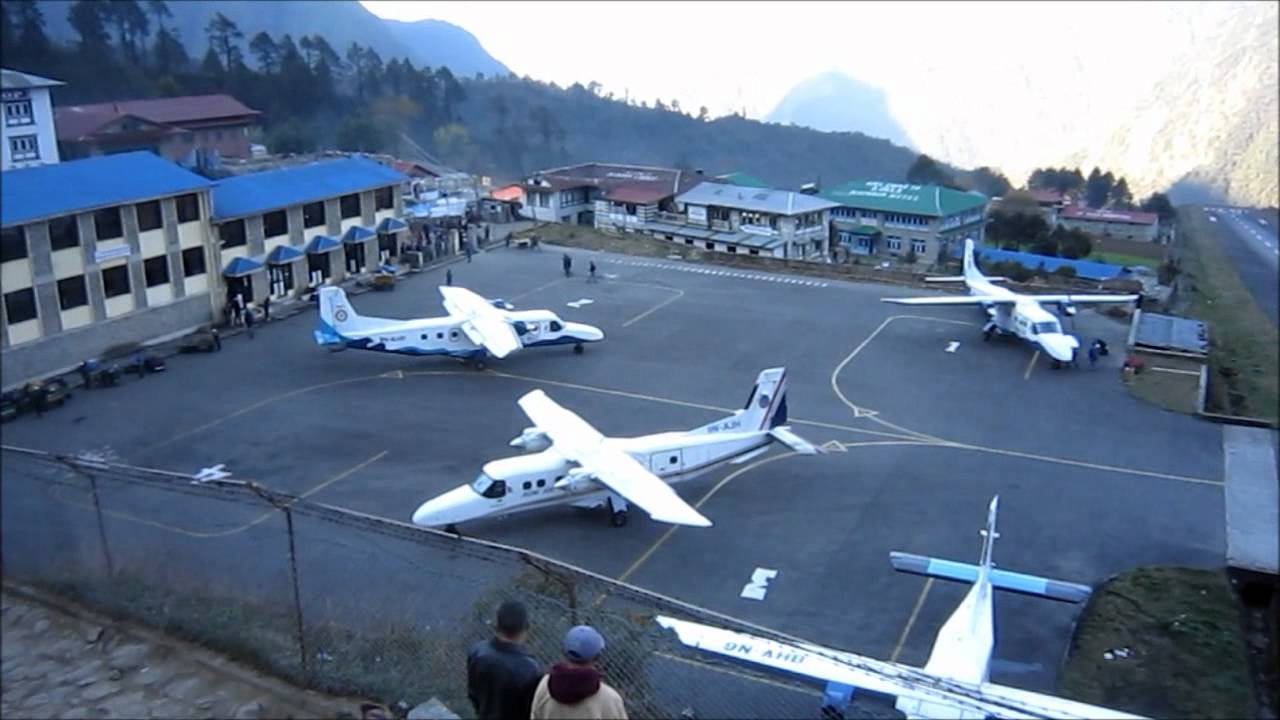 Lukla Airport on the way to Everest base Camp