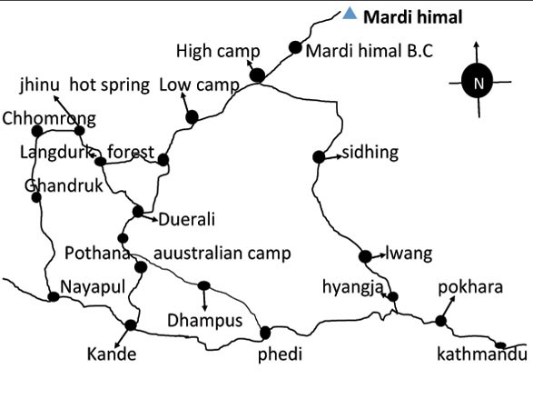 Mardi Himal map