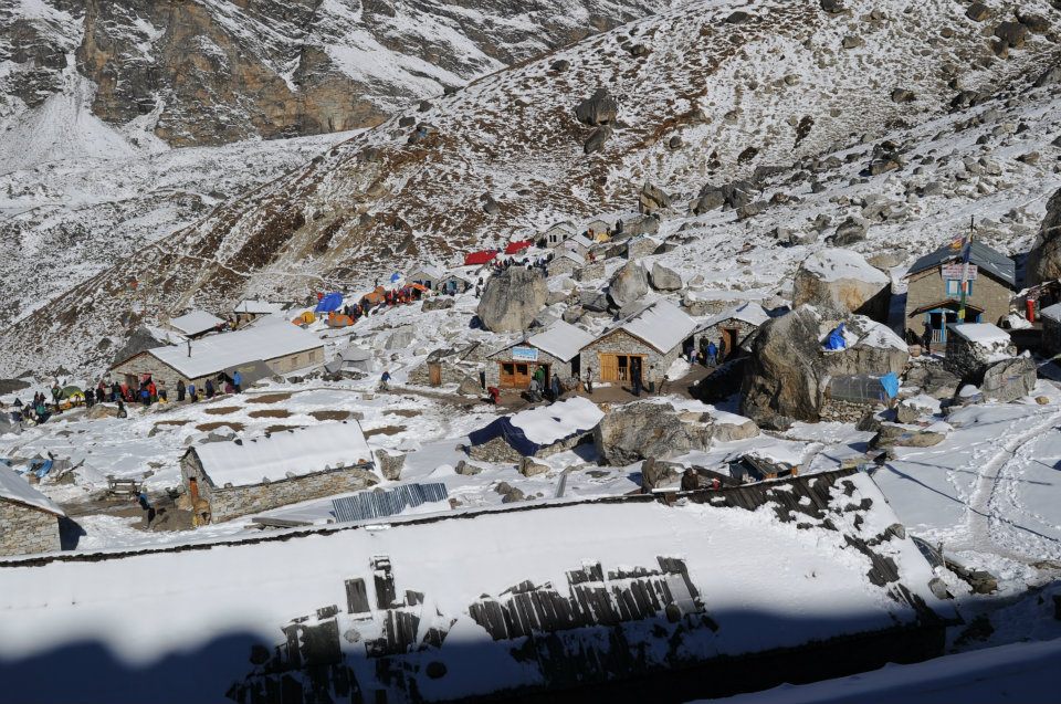 Mera Peak: village on the way