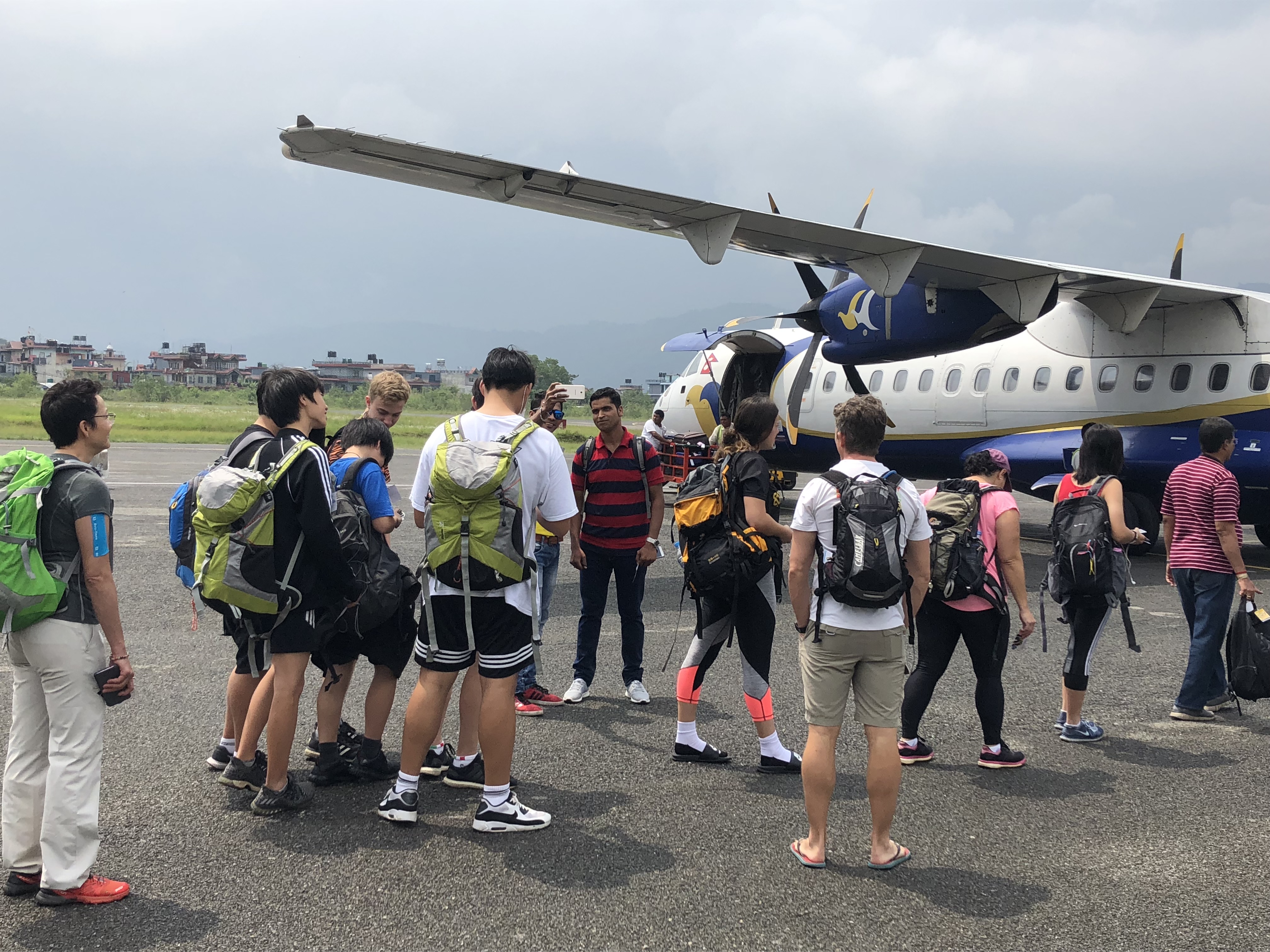 Students group safely returning to Kathmandu from Annapurna Base Camp