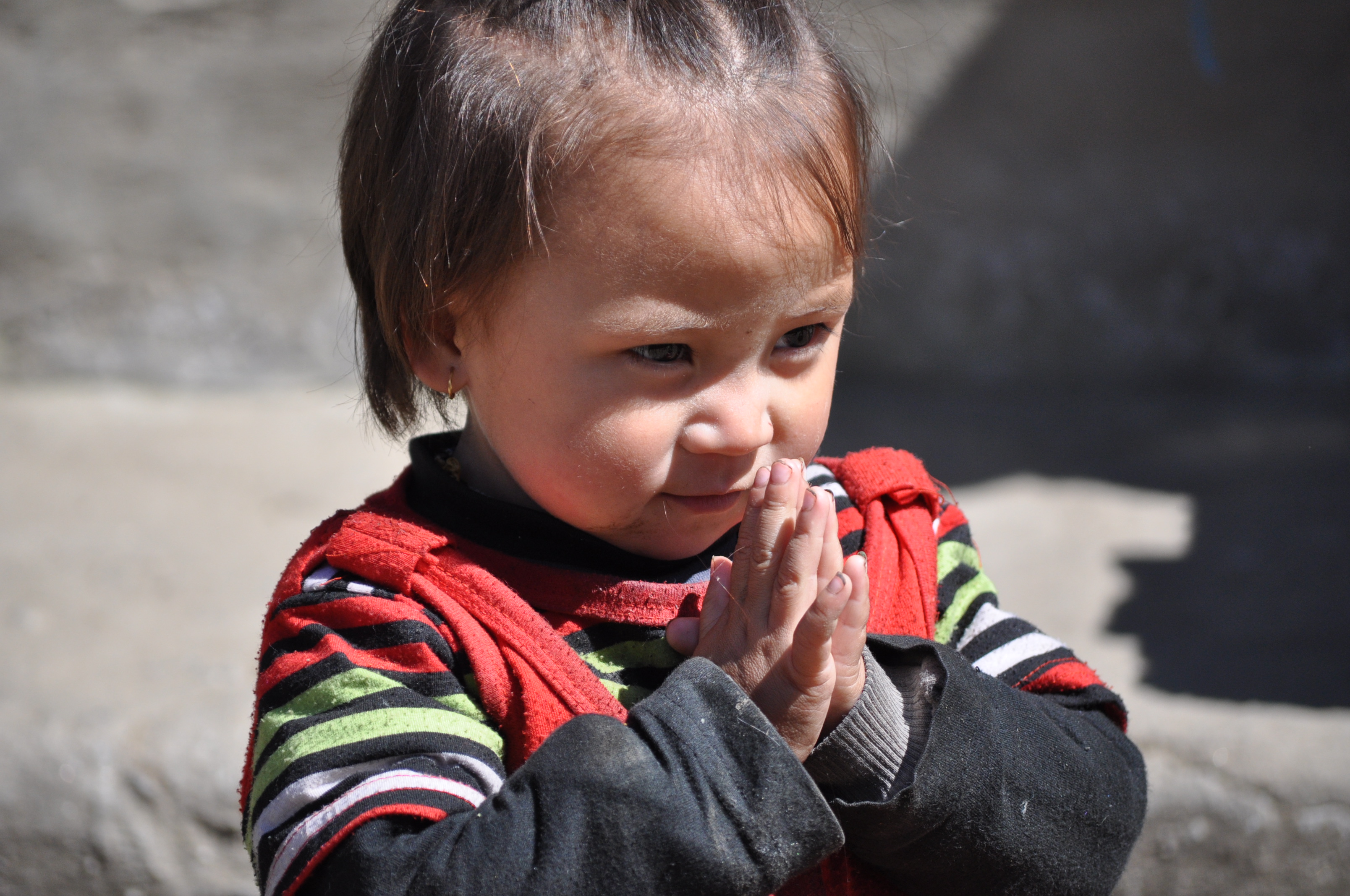 Namastay greeting in Nepal