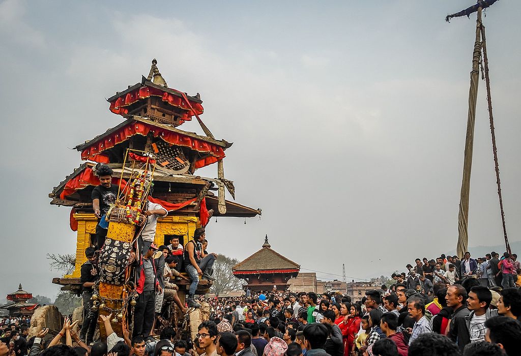 Bisket Jatra in Bhaktapur