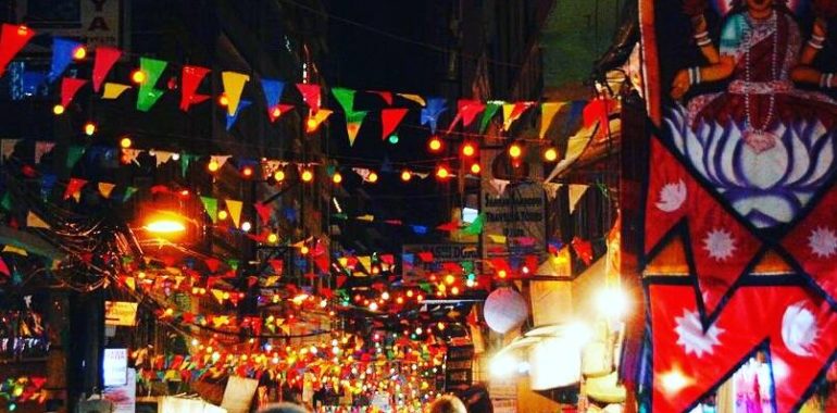 Tihar festival in Nepal 